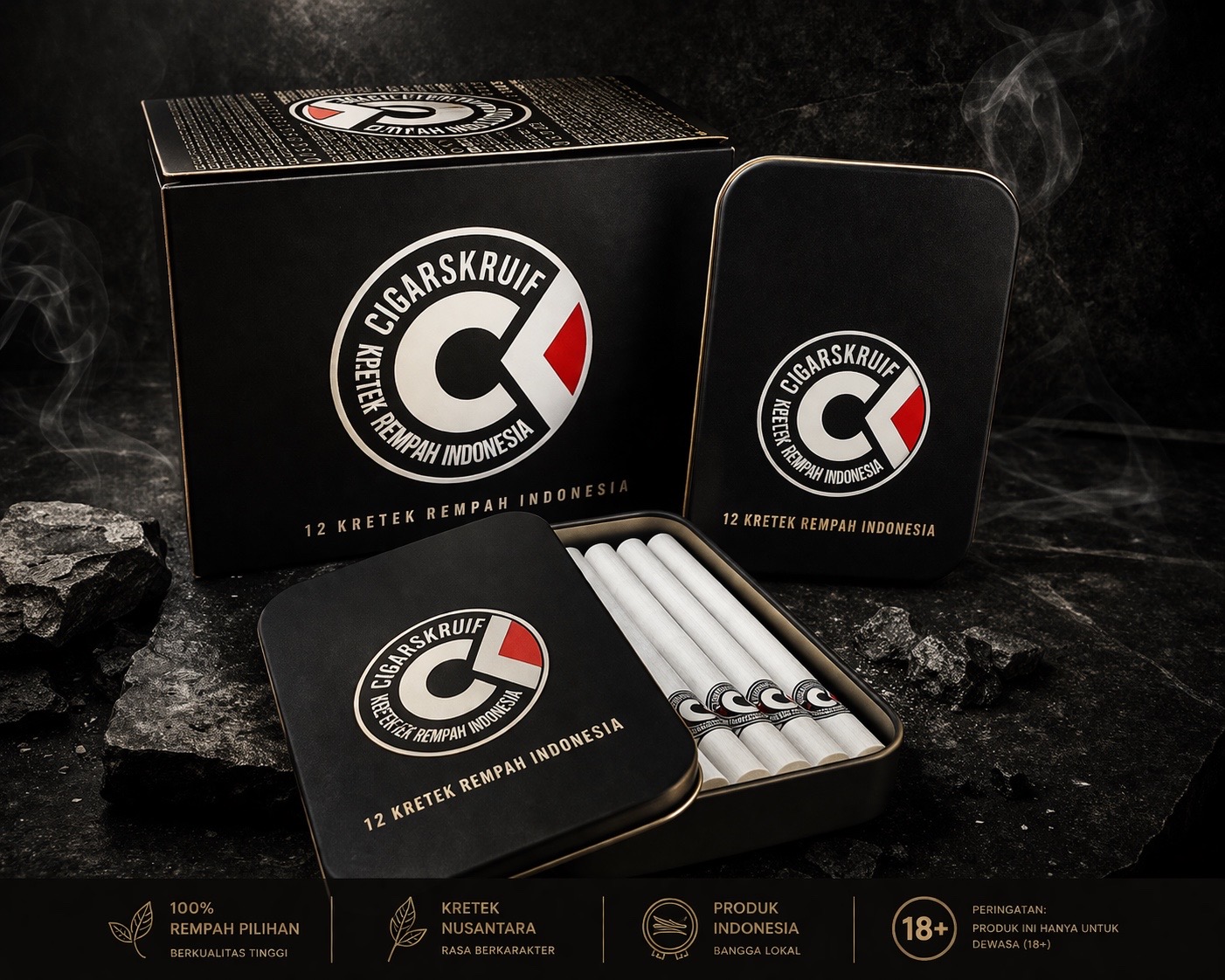 Cigarskruif Kretek Rempah Indonesia